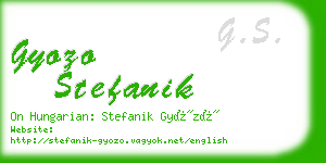gyozo stefanik business card